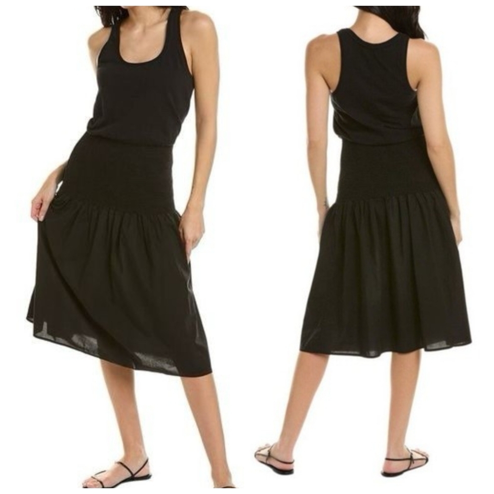 Nation LTD Black Sleeveless Midi Tank Dress